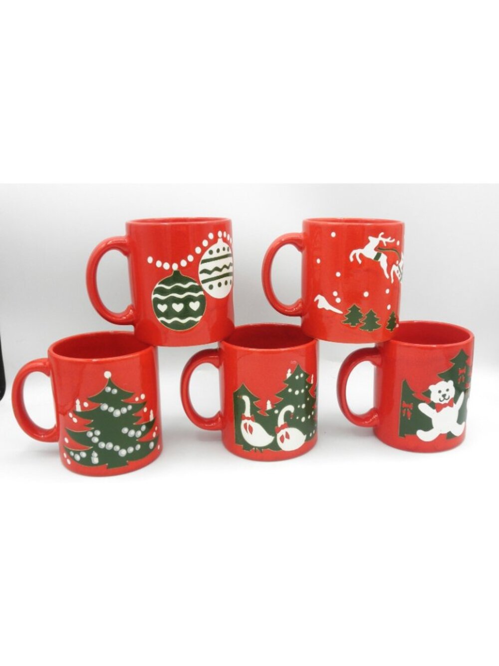 Waechtersbach Christmas Themed Mug Set of 5 Assorted Designs Pattern Code WAECHT - Picture 2 of 7